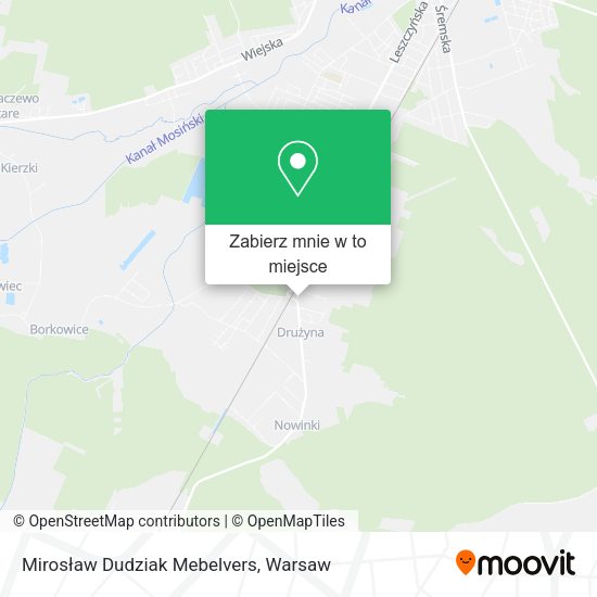 Mapa Mirosław Dudziak Mebelvers