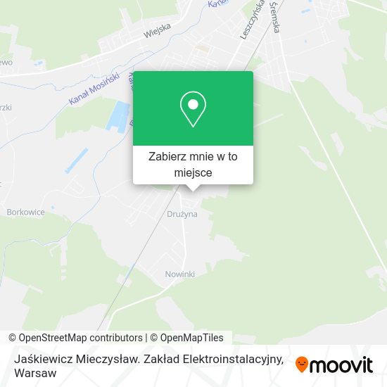 Mapa Jaśkiewicz Mieczysław. Zakład Elektroinstalacyjny