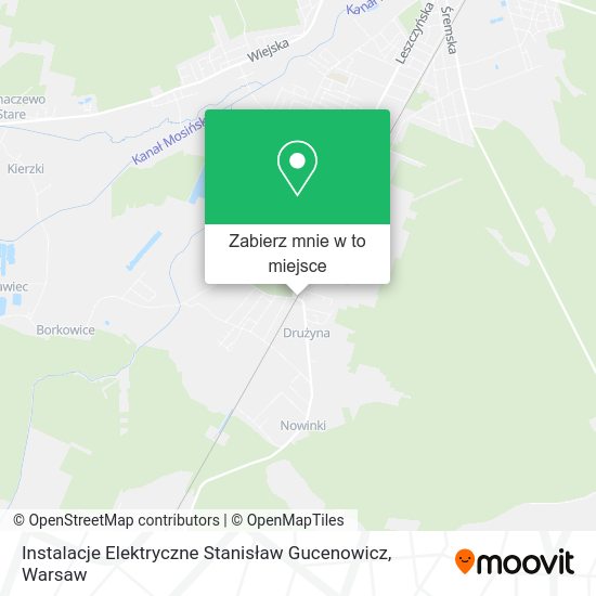 Mapa Instalacje Elektryczne Stanisław Gucenowicz