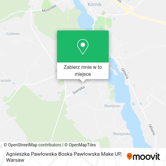 Mapa Agnieszka Pawłowska Boska Pawłowska Make UP