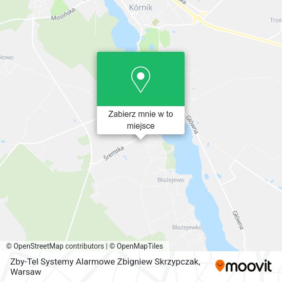 Mapa Zby-Tel Systemy Alarmowe Zbigniew Skrzypczak