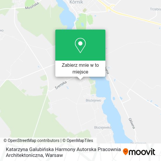 Mapa Katarzyna Galubińska Harmony Autorska Pracownia Architektoniczna