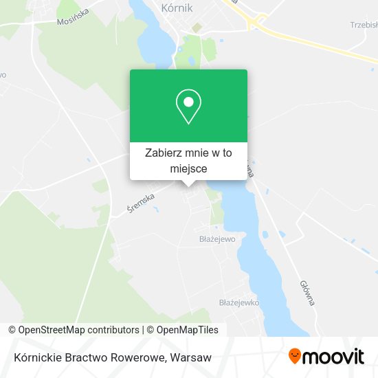 Mapa Kórnickie Bractwo Rowerowe