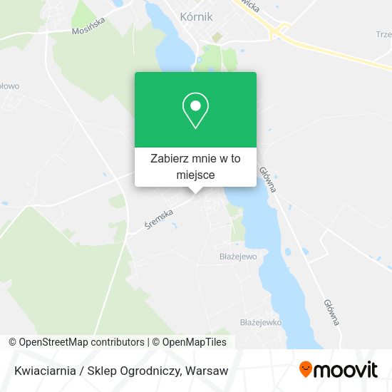 Mapa Kwiaciarnia / Sklep Ogrodniczy