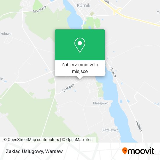 Mapa Zaklad Uslugowy