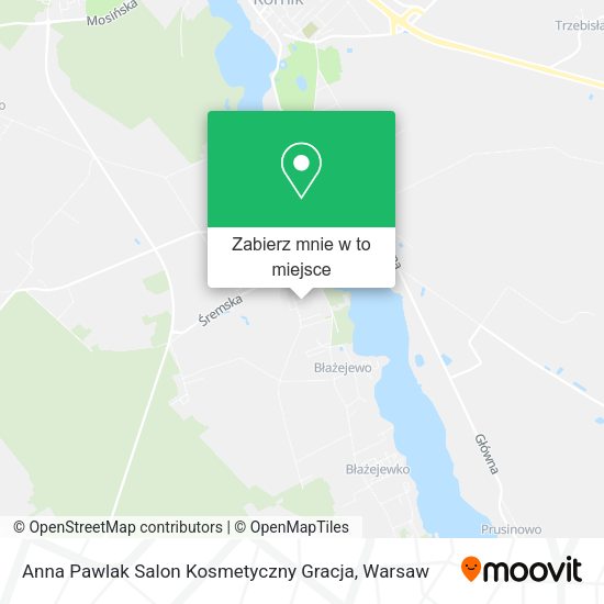 Mapa Anna Pawlak Salon Kosmetyczny Gracja