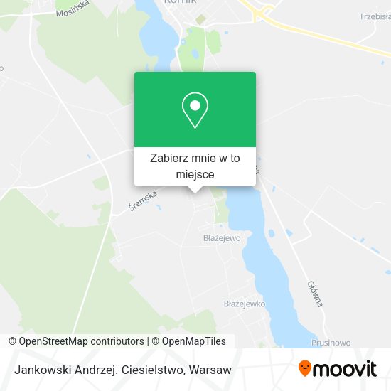 Mapa Jankowski Andrzej. Ciesielstwo