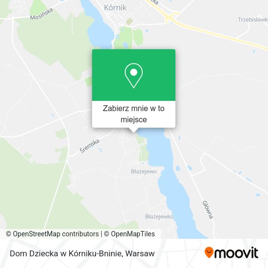 Mapa Dom Dziecka w Kórniku-Bninie