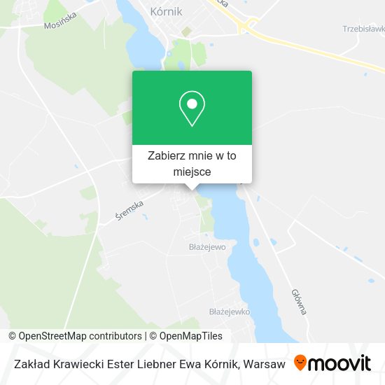 Mapa Zakład Krawiecki Ester Liebner Ewa Kórnik