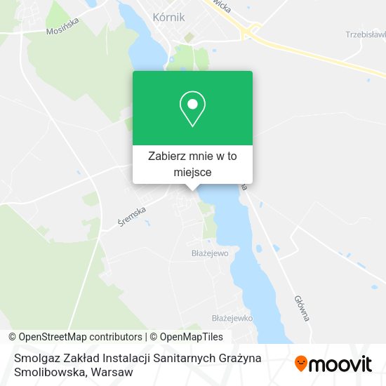 Mapa Smolgaz Zakład Instalacji Sanitarnych Grażyna Smolibowska