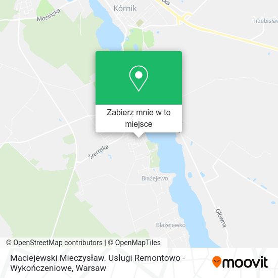 Mapa Maciejewski Mieczysław. Usługi Remontowo - Wykończeniowe