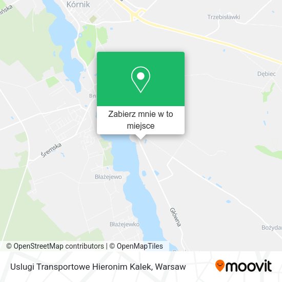 Mapa Uslugi Transportowe Hieronim Kalek