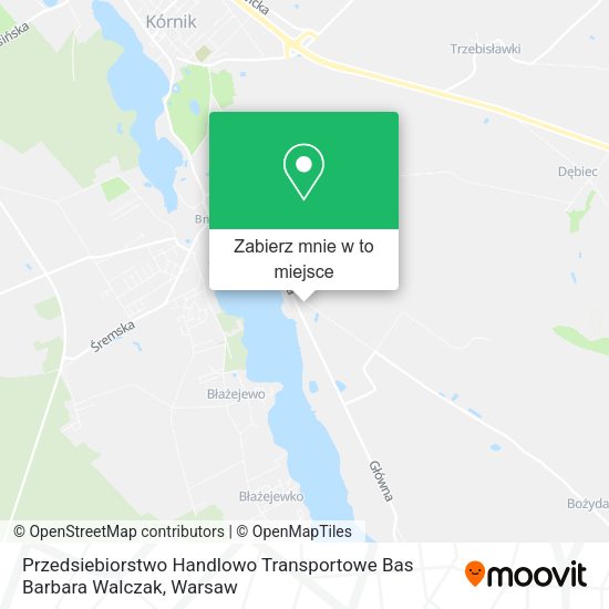 Mapa Przedsiebiorstwo Handlowo Transportowe Bas Barbara Walczak