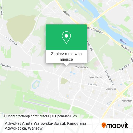 Mapa Adwokat Aneta Walewska-Borsuk Kancelaria Adwokacka