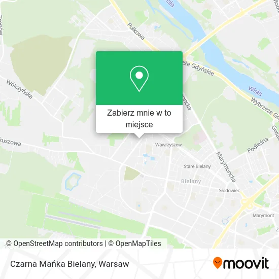Mapa Czarna Mańka Bielany