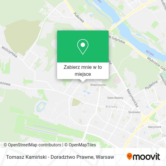 Mapa Tomasz Kamiński - Doradztwo Prawne