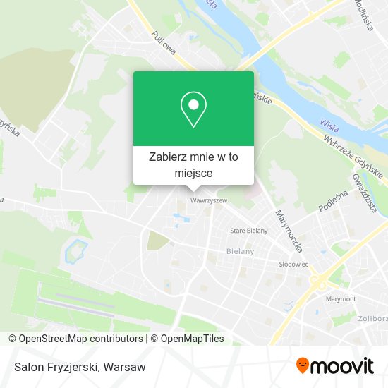 Mapa Salon Fryzjerski