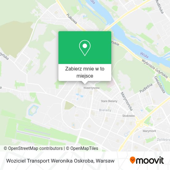 Mapa Woziciel Transport Weronika Oskroba