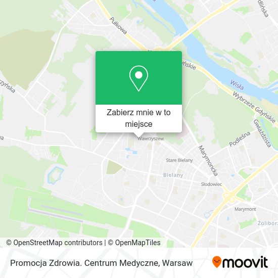 Mapa Promocja Zdrowia. Centrum Medyczne