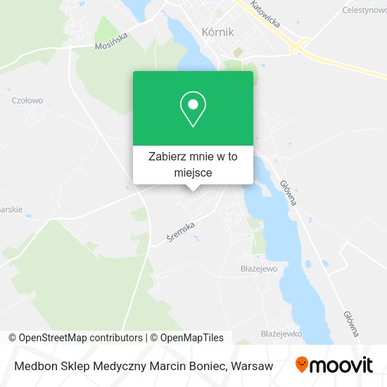 Mapa Medbon Sklep Medyczny Marcin Boniec