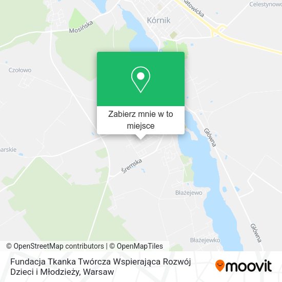 Mapa Fundacja Tkanka Twórcza Wspierająca Rozwój Dzieci i Młodzieży