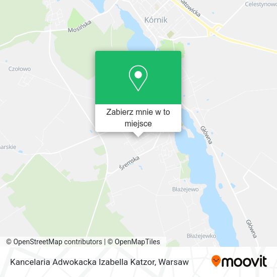 Mapa Kancelaria Adwokacka Izabella Katzor