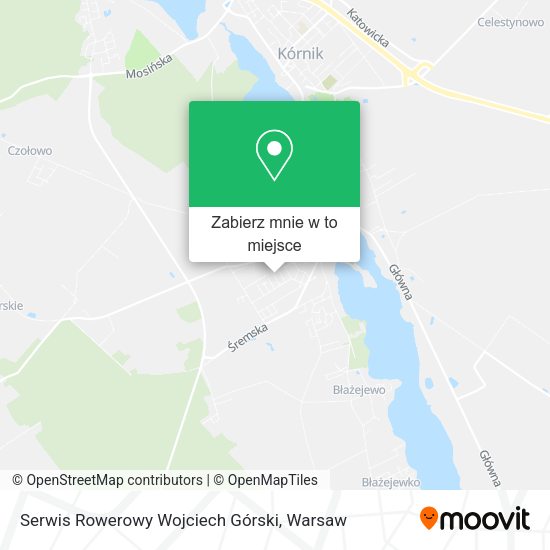 Mapa Serwis Rowerowy Wojciech Górski