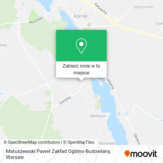 Mapa Matuszewski Paweł Zakład Ogólno-Budowlany