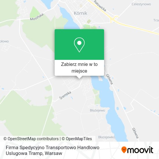 Mapa Firma Spedycyjno Transportowo Handlowo Uslugowa Tramp