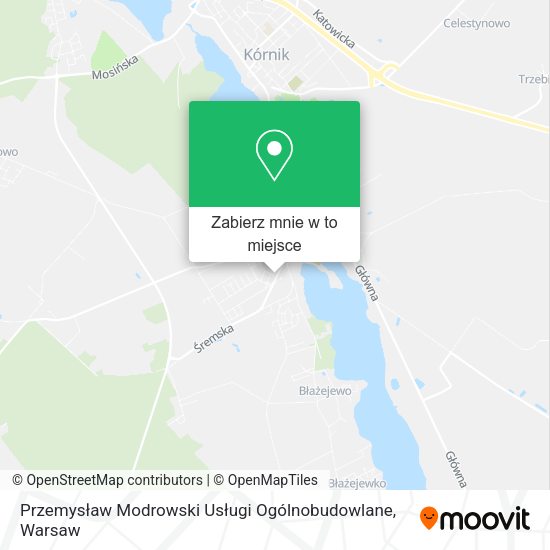 Mapa Przemysław Modrowski Usługi Ogólnobudowlane