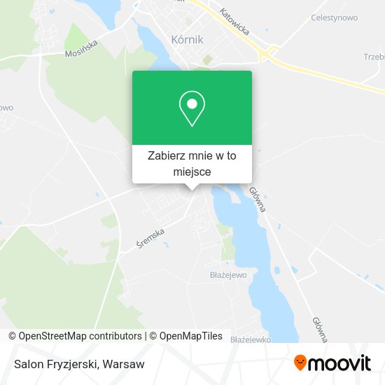 Mapa Salon Fryzjerski