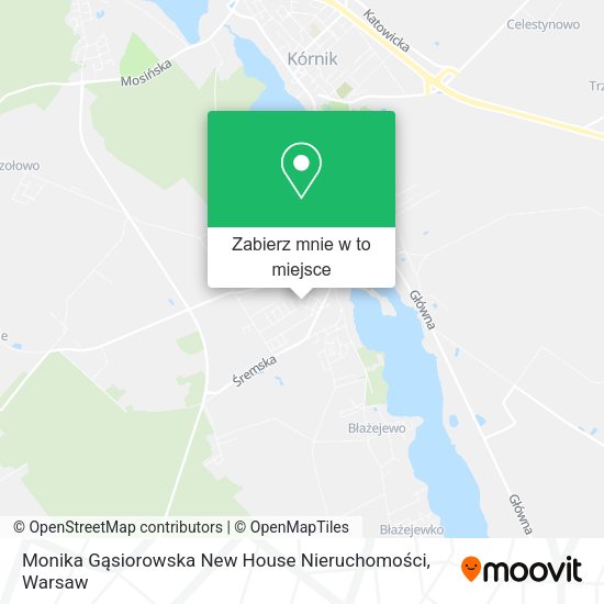 Mapa Monika Gąsiorowska New House Nieruchomości