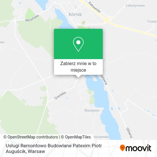 Mapa Usługi Remontowo Budowlane Patexim Piotr Auguścik