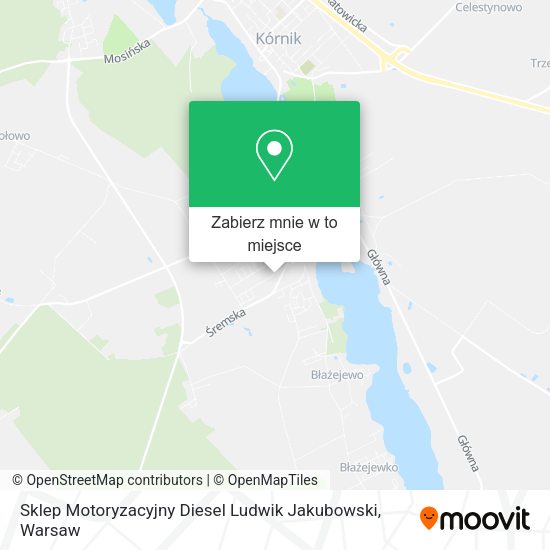 Mapa Sklep Motoryzacyjny Diesel Ludwik Jakubowski