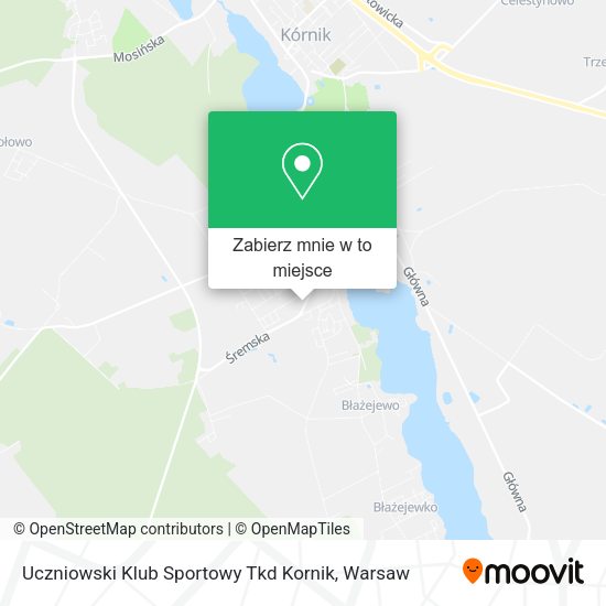 Mapa Uczniowski Klub Sportowy Tkd Kornik