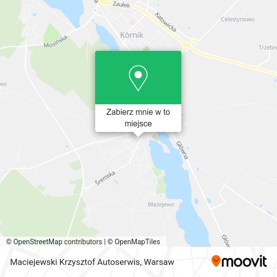 Mapa Maciejewski Krzysztof Autoserwis