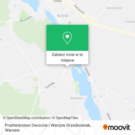 Mapa Przetwórstwo Owoców i Warzyw Grześkowiak