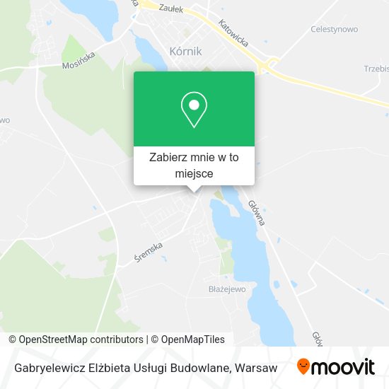 Mapa Gabryelewicz Elżbieta Usługi Budowlane