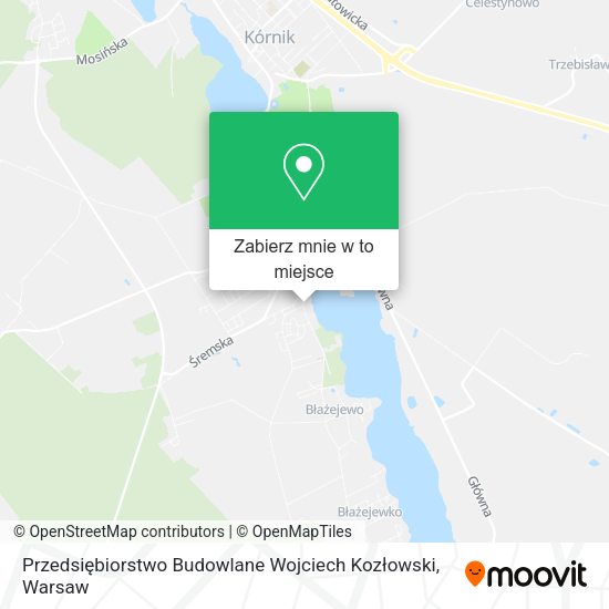 Mapa Przedsiębiorstwo Budowlane Wojciech Kozłowski