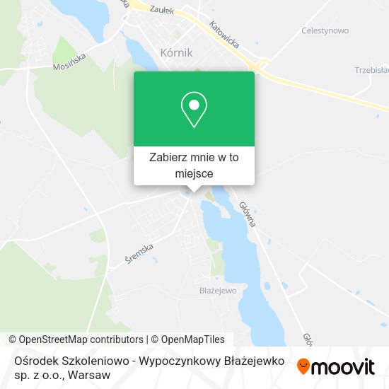 Mapa Ośrodek Szkoleniowo - Wypoczynkowy Błażejewko sp. z o.o.