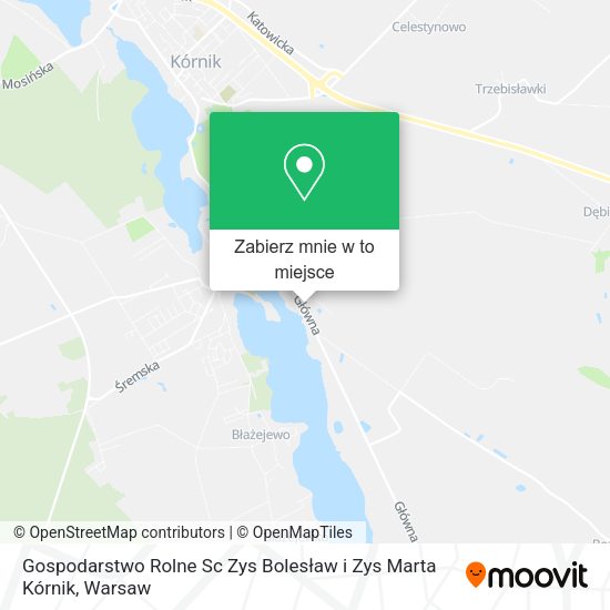 Mapa Gospodarstwo Rolne Sc Zys Bolesław i Zys Marta Kórnik