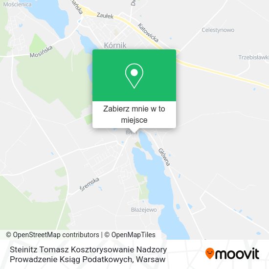 Mapa Steinitz Tomasz Kosztorysowanie Nadzory Prowadzenie Ksiąg Podatkowych