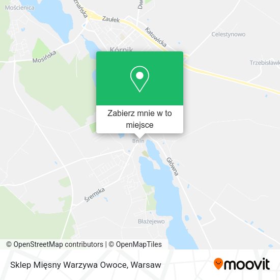 Mapa Sklep Mięsny Warzywa Owoce