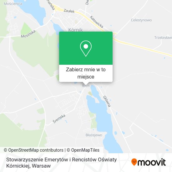 Mapa Stowarzyszenie Emerytów i Rencistów Oświaty Kórnickiej