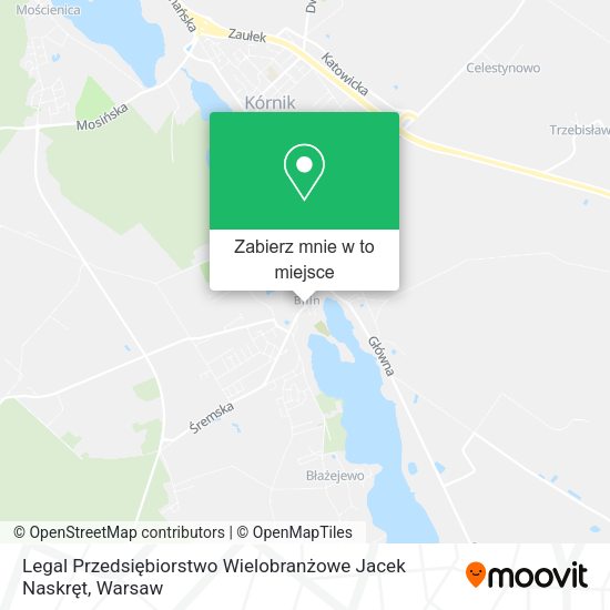 Mapa Legal Przedsiębiorstwo Wielobranżowe Jacek Naskręt