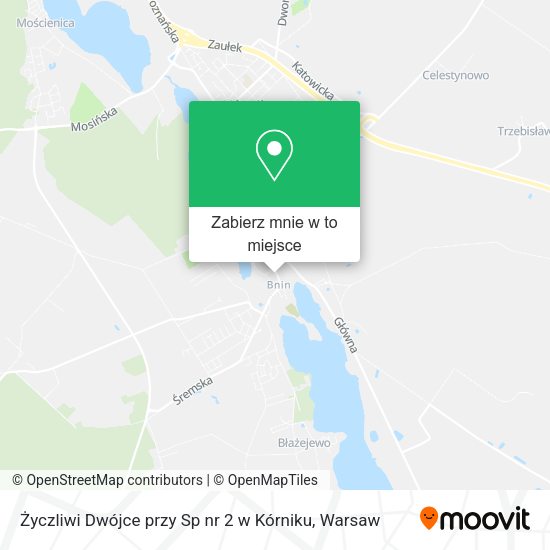 Mapa Życzliwi Dwójce przy Sp nr 2 w Kórniku