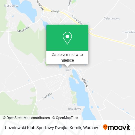 Mapa Uczniowski Klub Sportowy Dwojka Kornik