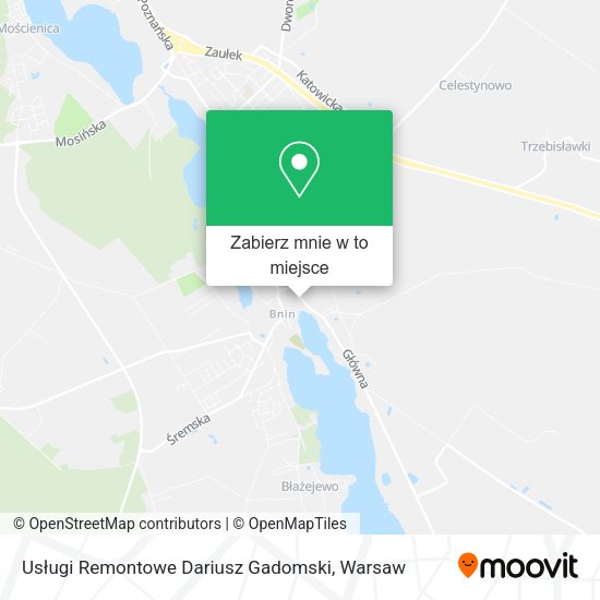 Mapa Usługi Remontowe Dariusz Gadomski