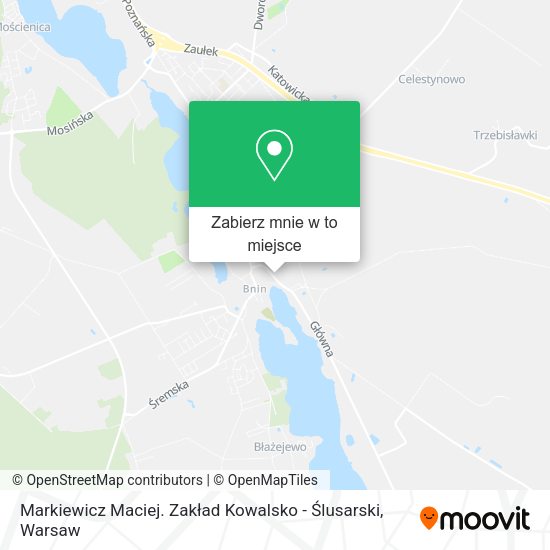 Mapa Markiewicz Maciej. Zakład Kowalsko - Ślusarski