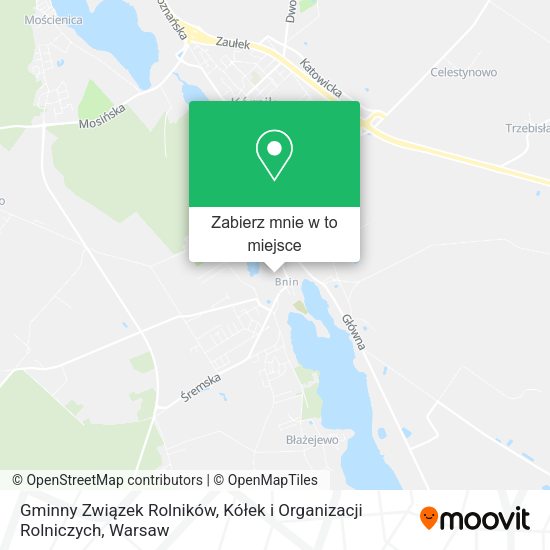 Mapa Gminny Związek Rolników, Kółek i Organizacji Rolniczych